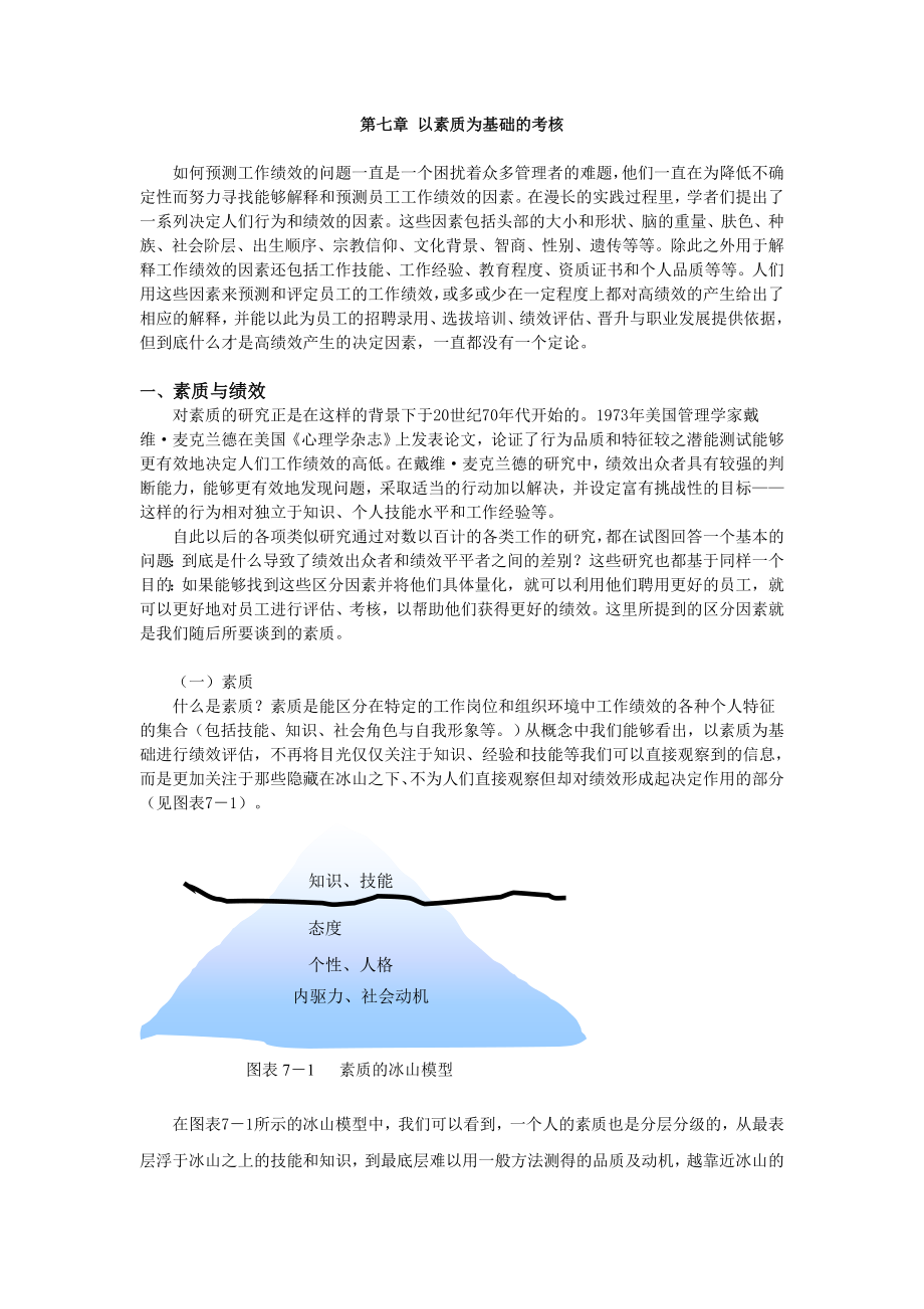 [工作总结]第七章 以素质为基础的绩效评估.doc_第1页