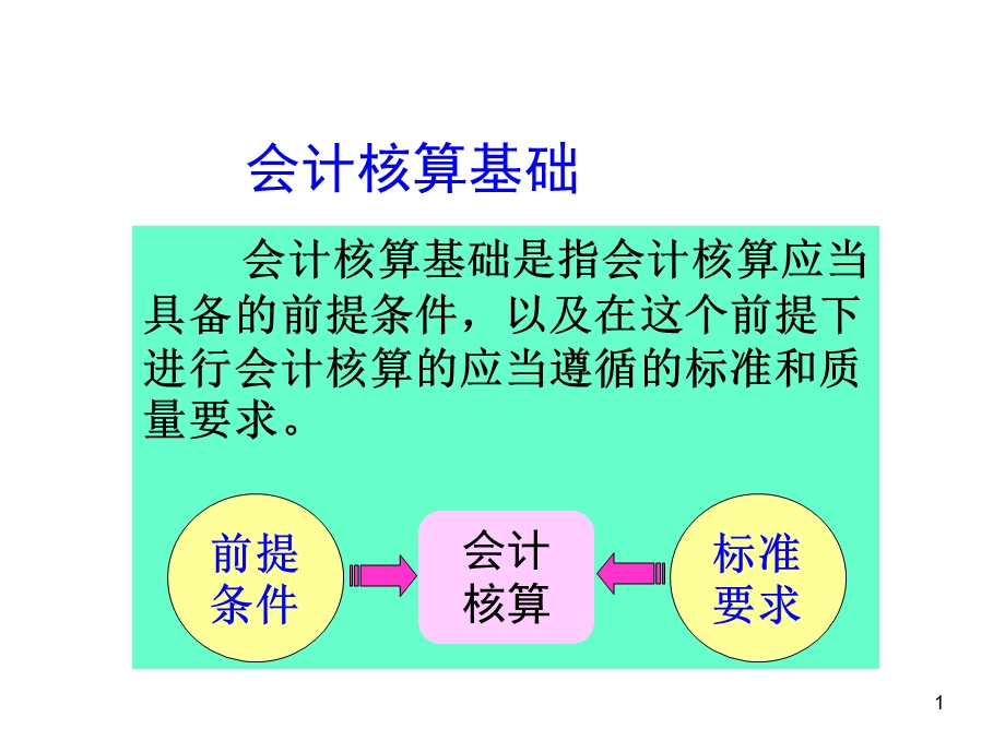 会计学培训课程会计核算基础.ppt_第1页