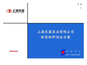 上海巨盈实业有限公司职类职种划分方案.ppt