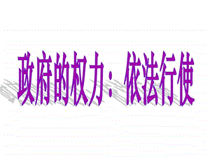 4.1政府的权力依法行使图文.ppt.ppt