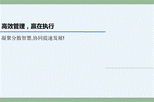 高效管理赢在执行.ppt