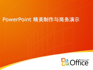 PowerPoint精美制作与商务演示版.ppt