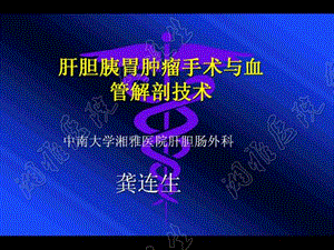 肝胆胰胃肿瘤手术与血管解剖技术.ppt