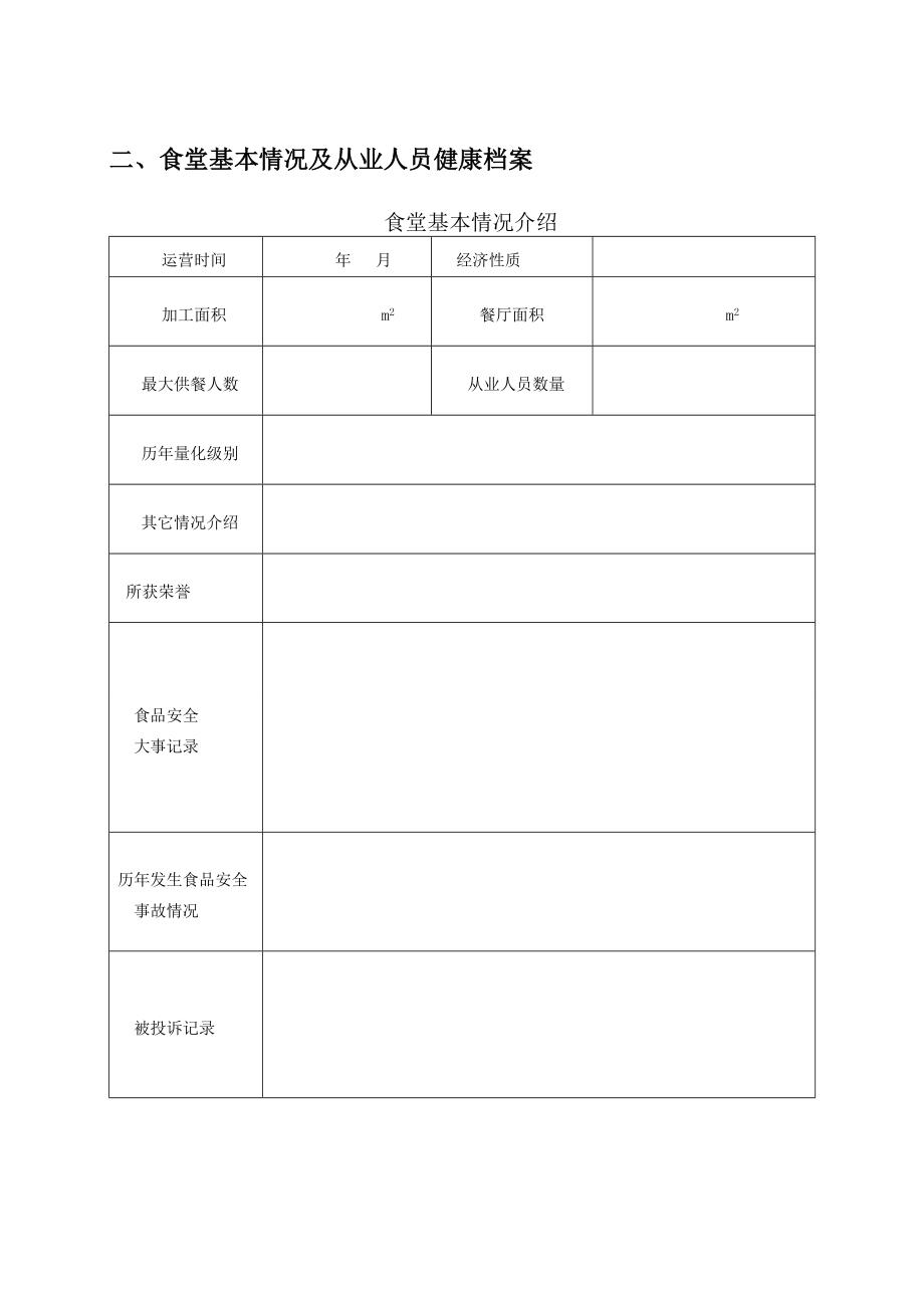 食堂管理相关用表.doc_第2页