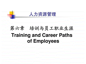 人力资源管理第六章培训与员工职业生涯.ppt