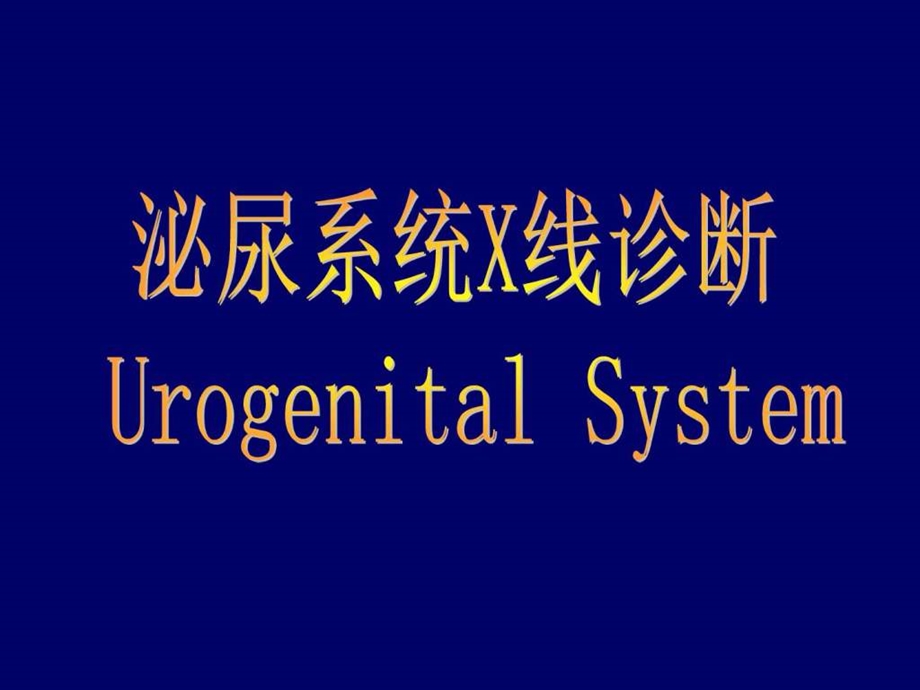 泌尿系统正常解剖结构及结石的X线诊断图文.ppt.ppt_第1页