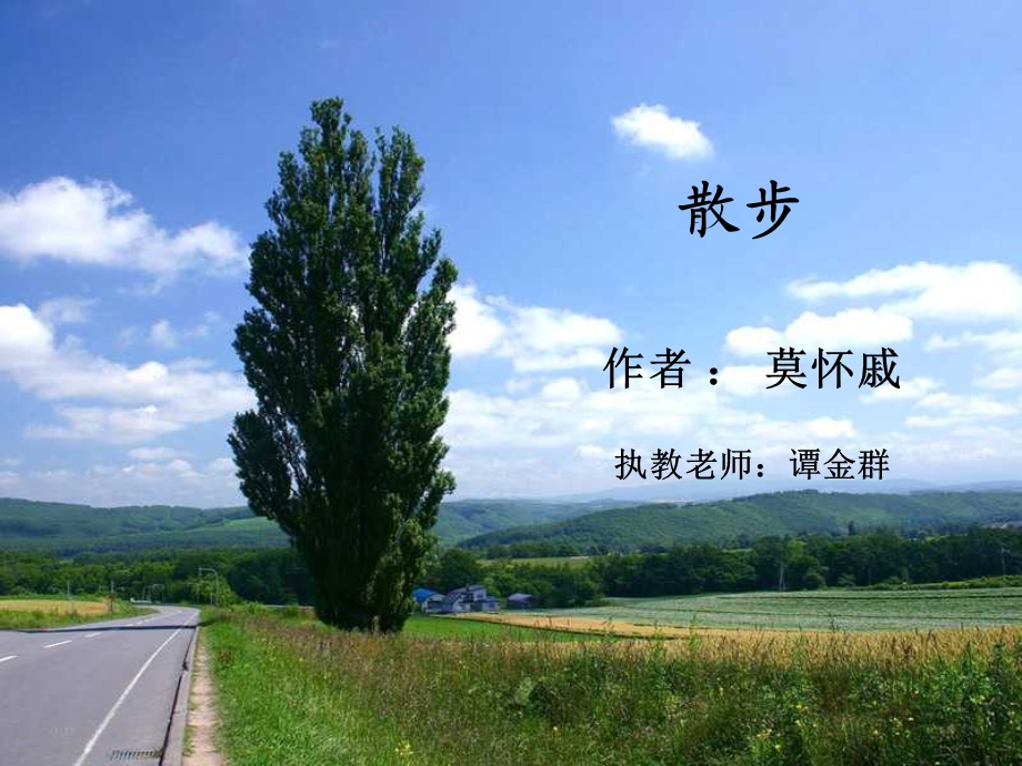 《散步》教学比武1.ppt_第3页