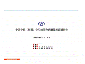 九略中国中旅集团公司绩效和薪酬管理诊断告.ppt
