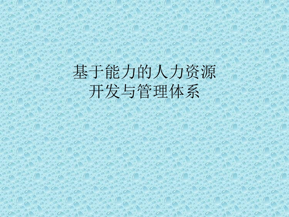 基于能力的人力资源开发与管理体系.ppt_第1页