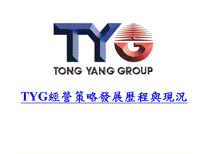 tyg经营策略发展历程与现况.ppt