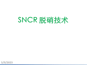 SNCR脱硝工艺介绍.ppt