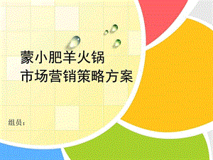 蒙小肥羊市场营销策略方案图文.ppt.ppt