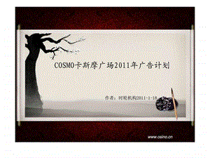 COSMO卡斯摩广场广告计划.ppt