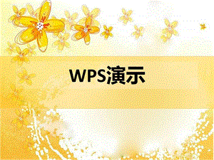 wpsPPT演示文档的制作.ppt