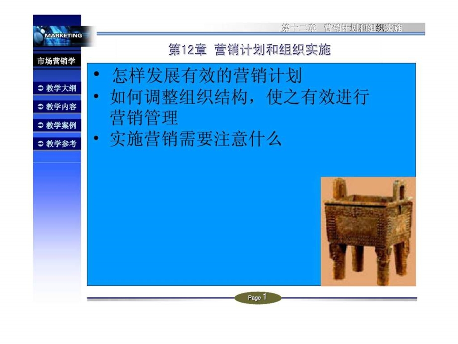 第12章营销计划和组织实施.ppt_第1页