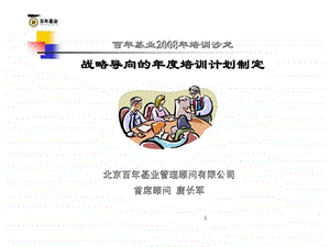 战略导向的培训计划制定.ppt