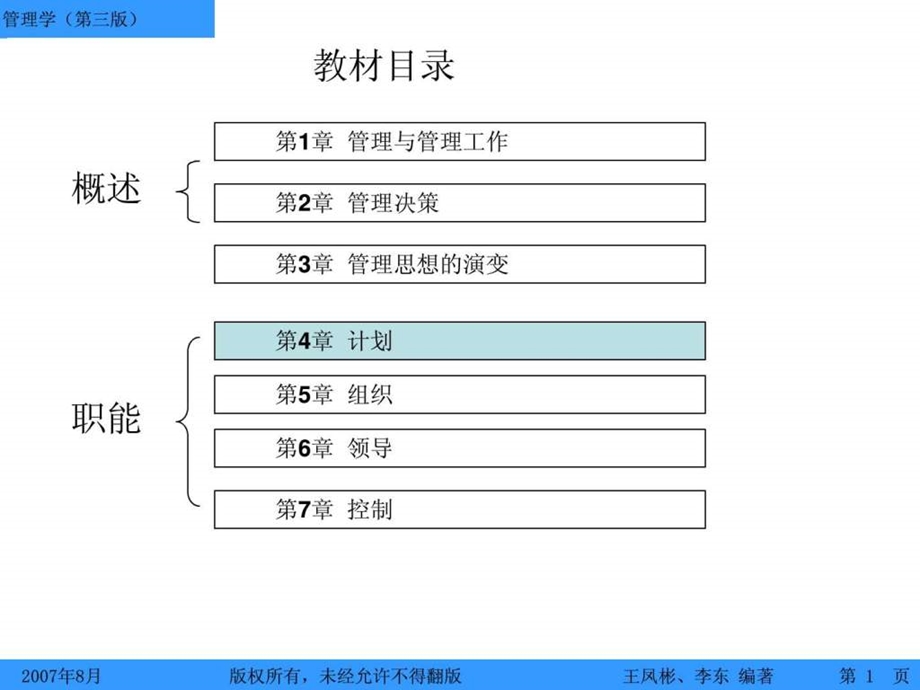 第4章计划管理学第三版讲义.ppt_第1页