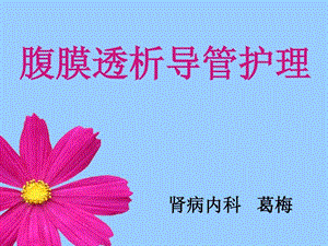 腹膜透析导管护理.ppt.ppt