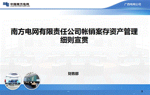 电网有限责任公司账销案存资产管理细则宣贯.ppt