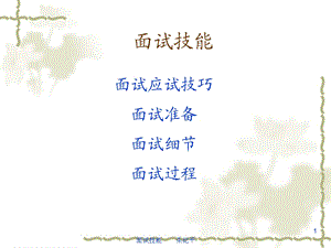 面试管理沟通.ppt