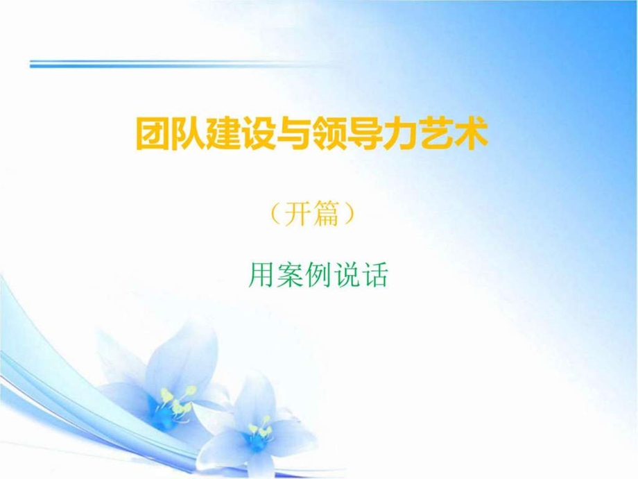 团队建设与领导力艺术开篇图文.ppt.ppt_第1页