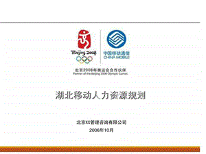 XX咨询湖北移动人力资源规划.ppt