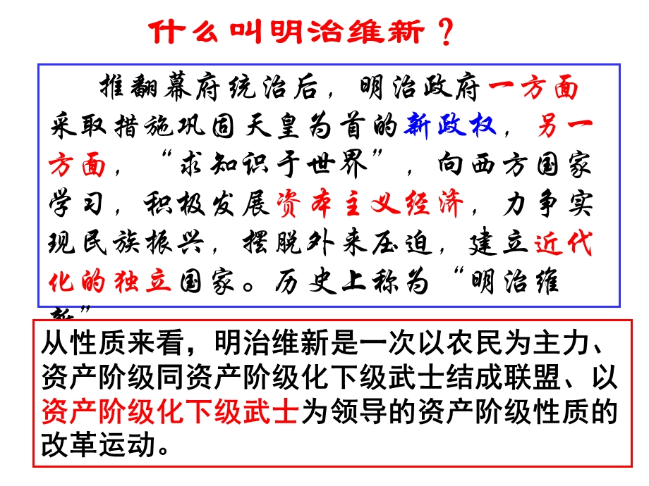 人民版-选修1-《日本的明治维新》课件.ppt_第3页