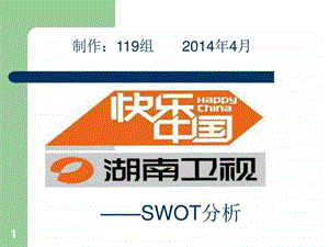 湖南卫视SWOT分析.ppt.ppt