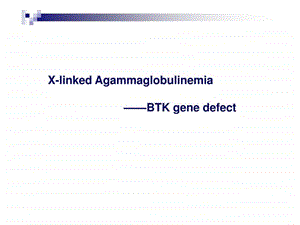 X连锁无丙种球蛋白血症XLA图文.ppt.ppt