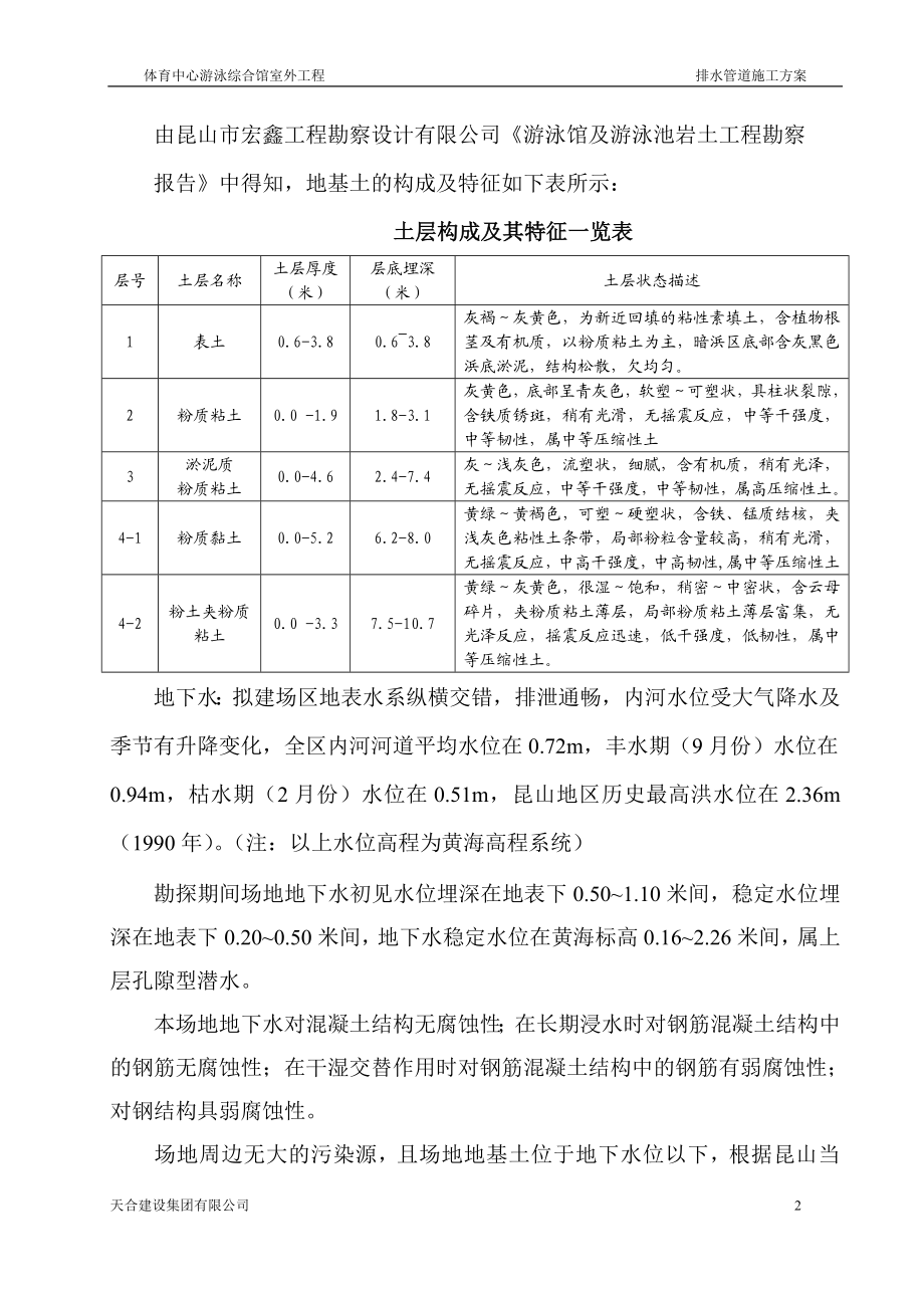 雨、污都水管道沟槽开挖专项施工方案91167.doc_第2页