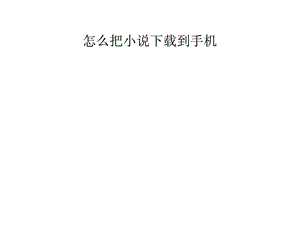 怎么把小说到手机.ppt