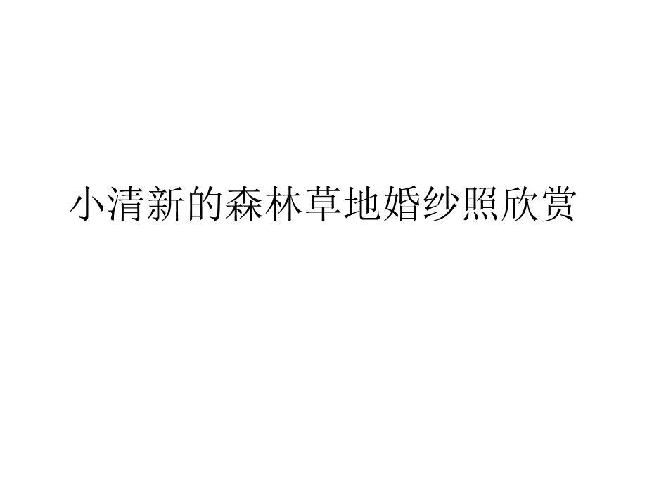 婚纱摄影小清新婚照欣赏PPT.ppt_第1页