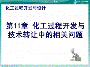 化工过程开发与设计第11章化工过程开发与技术转让中.ppt