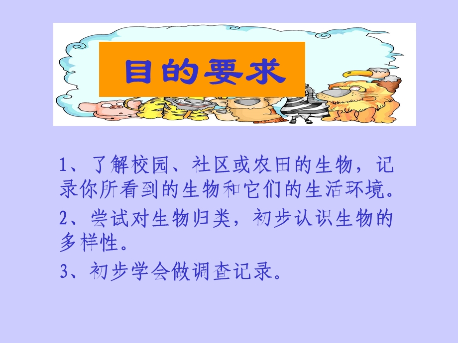 调查我们身边的生物七年级生物上册.ppt_第3页