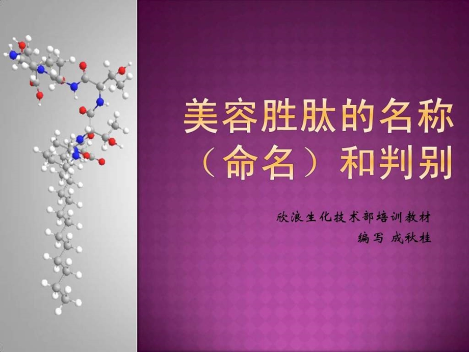 美容胜肽的命名.ppt.ppt_第1页