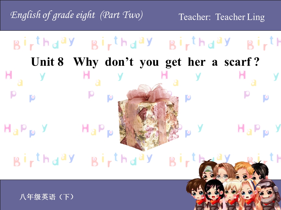 英语：Unit8_Why_don’t_you_get_her_a_scarf课件(人教新目标八年级下).ppt_第1页