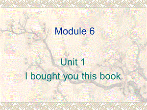 M6U1I_bought_you_this_book课件.ppt