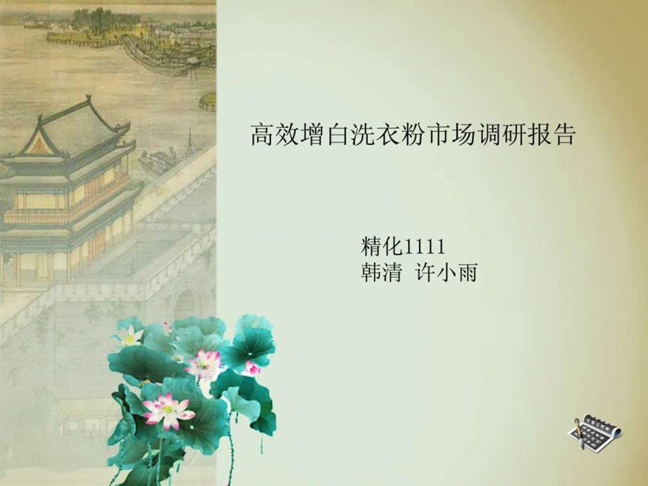 高效增白洗衣粉市场调研报告十二组.ppt.ppt_第1页