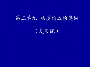 复习课(物质构成的奥秘).ppt