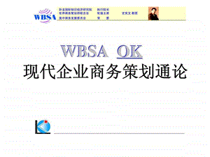 WBSAOK现代企业商务策划通论.ppt