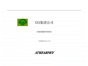 xxx集团公司xx集团战略评估报告.ppt