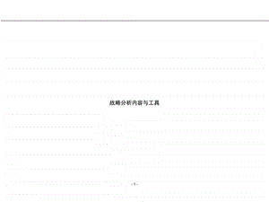 罗兰贝格战略分析内容和工具.ppt