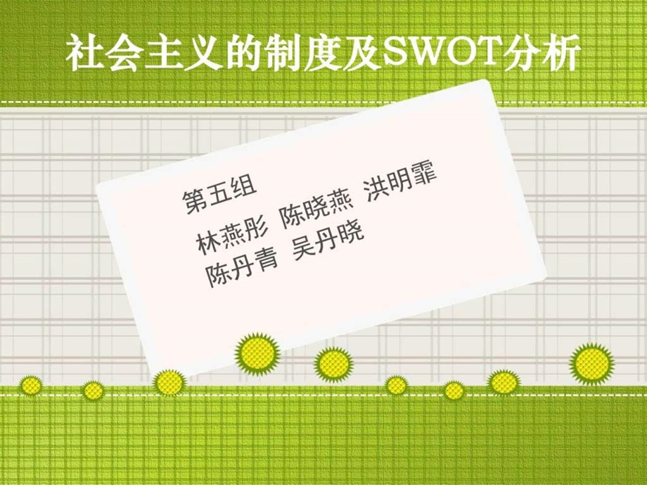 社会主义的制度及SWOT分析图文.ppt.ppt_第1页