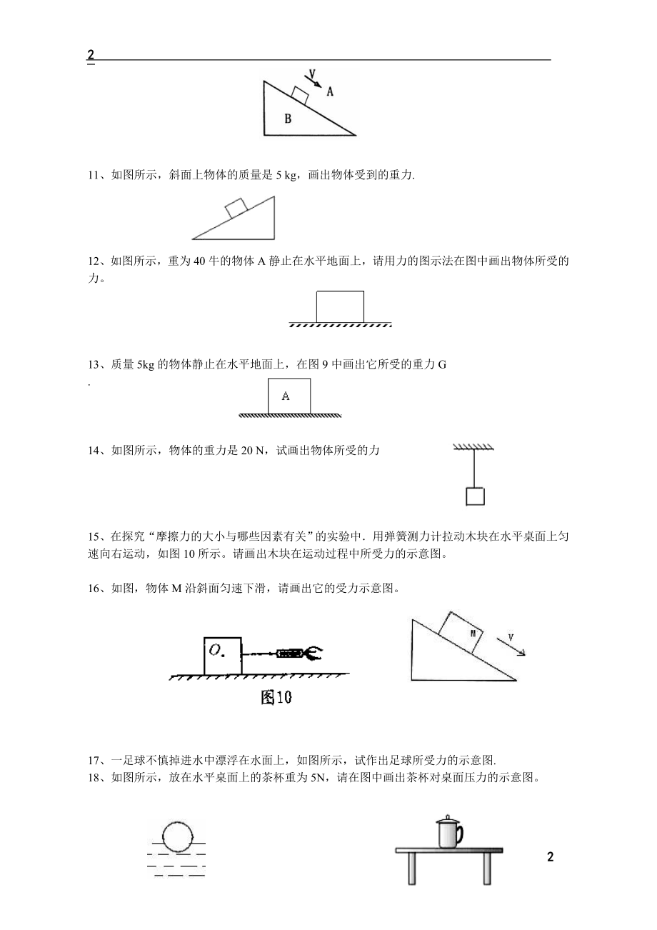 力学作图题专题复习.doc_第2页