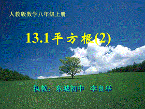 人教版八年级上册1312平方根比赛课.ppt