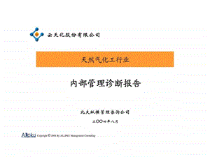 云南云天化云南云天化公司天然气化工行业内部管理诊断报告.ppt