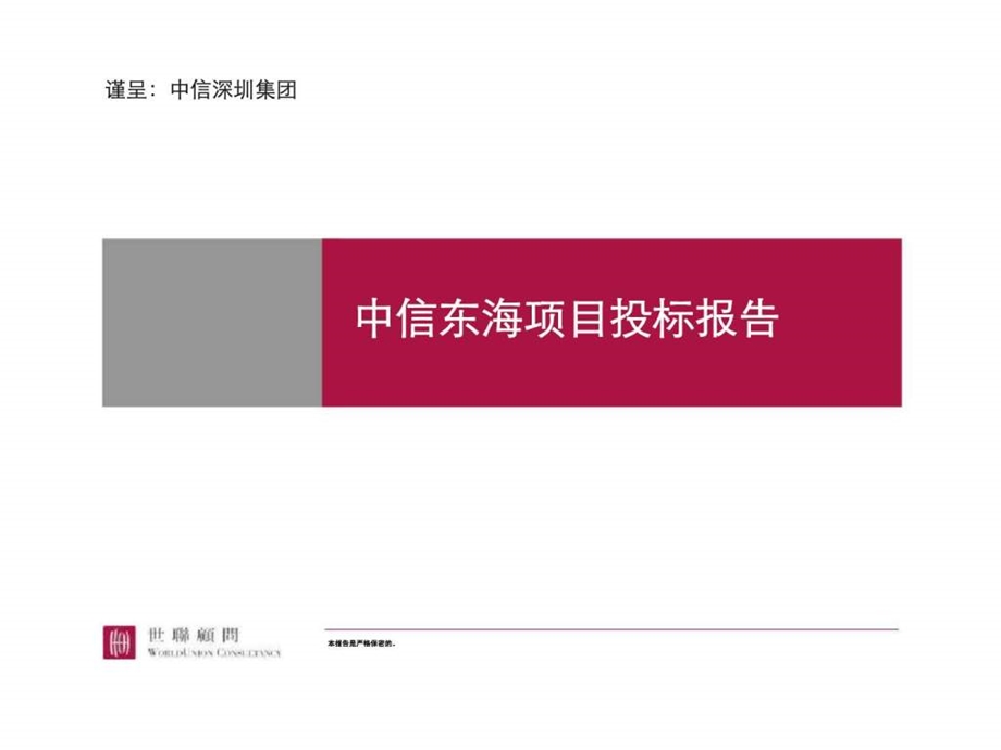 世联深圳中信东海商业综合体项目竞标报告形象定位业态组合招商建议.ppt_第1页