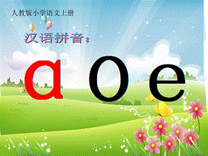 人教版小学语文一年级上册《汉语拼音1aoe》.ppt