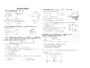 地球运动专题训练1.doc