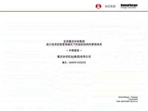 罗兰贝格对某集团设计的组织结构和管理体系分析报告免.ppt